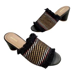 Johnny Was Samos Block Weave Sandal Size 7